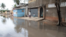 Pictured: Flooding in Lome, Togo.